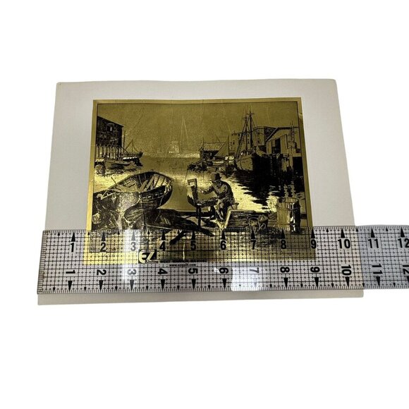 Lionel Barrymore Collectors Portfolio Of 4 Gold-Etch Prints Vintage - Picture 6 of 8